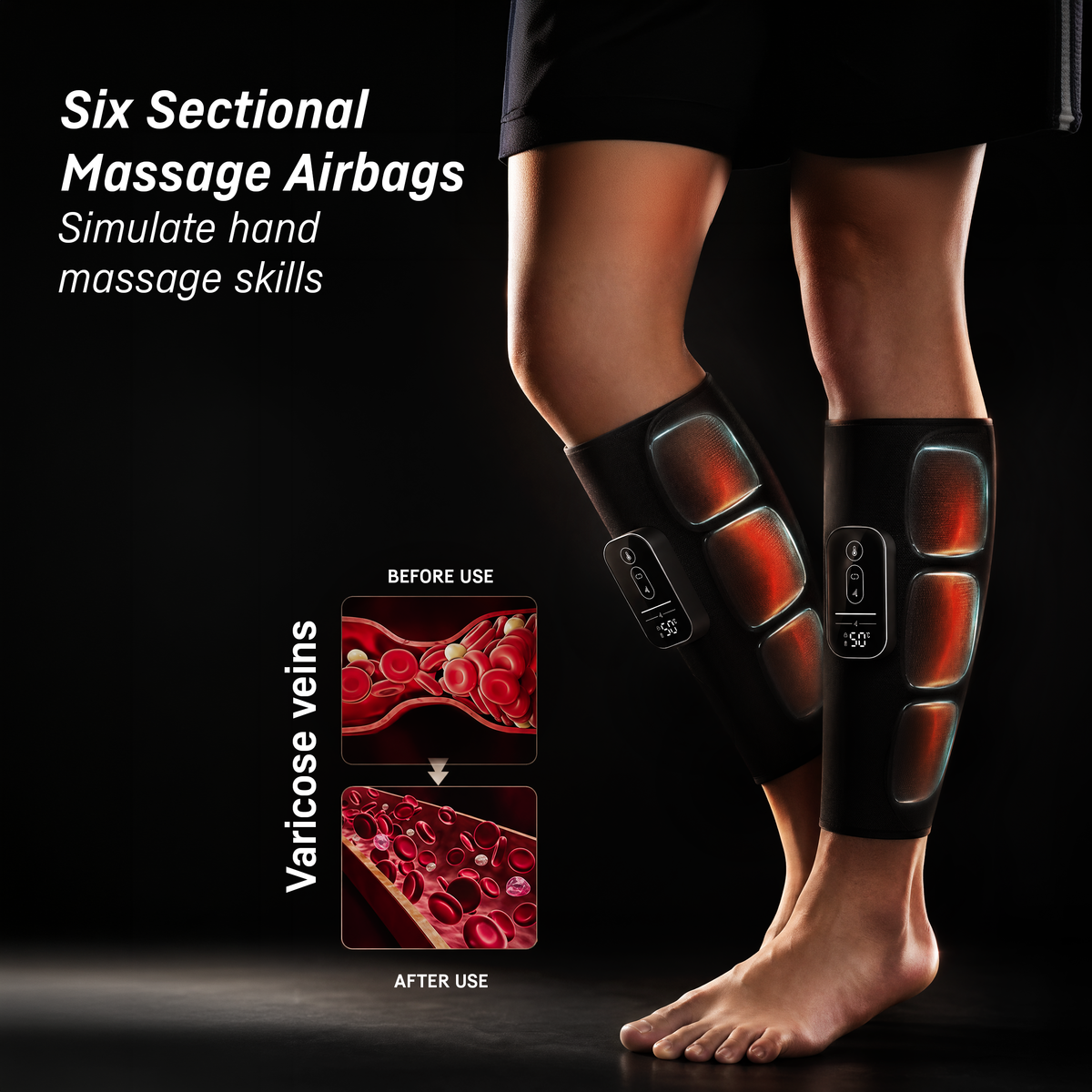 QUTEK CalvaPress – Calf Compression & Heat Therapy