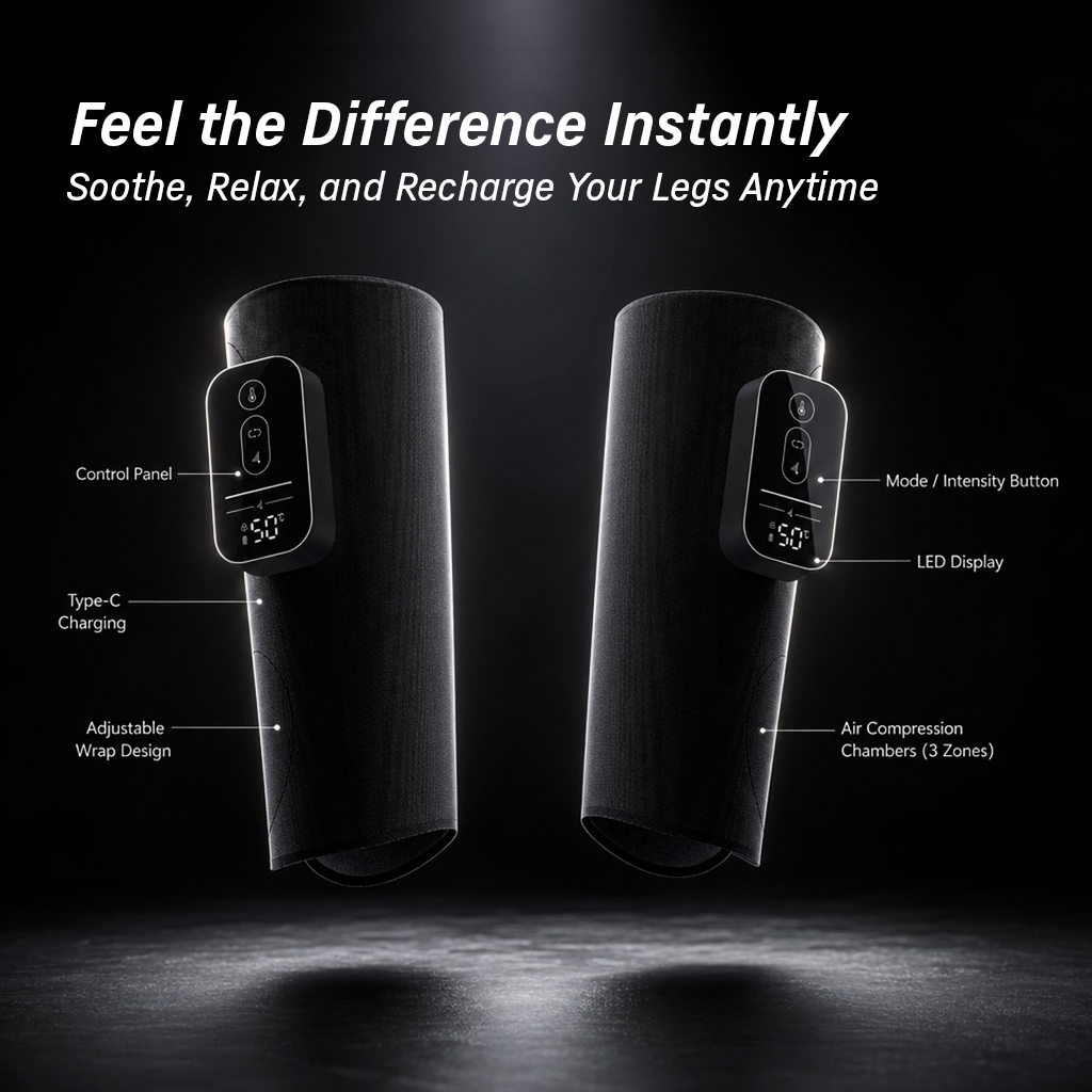 QUTEK CalvaPress – Calf Compression & Heat Therapy