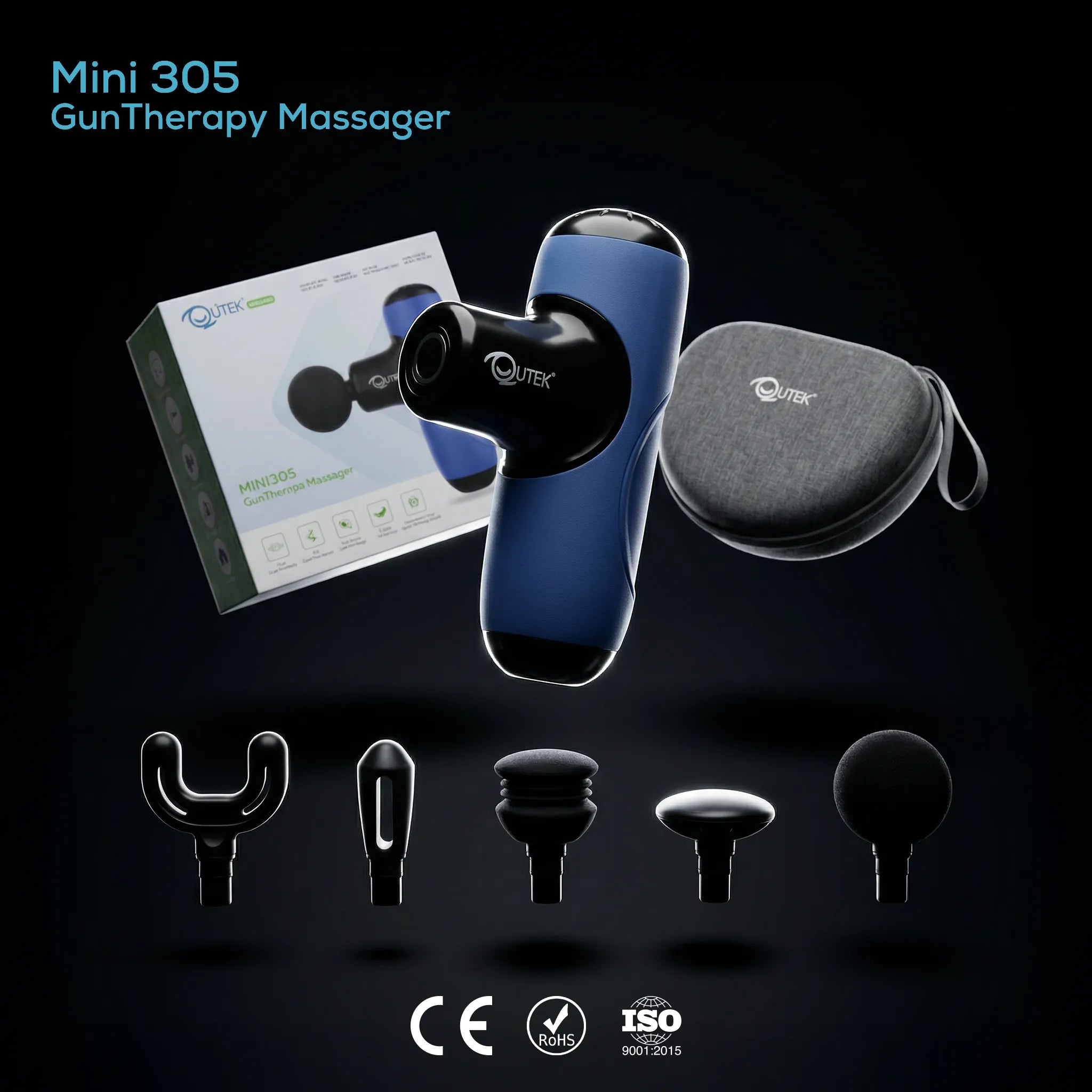 MINI 305 Gun Therapy Massager (Blue)