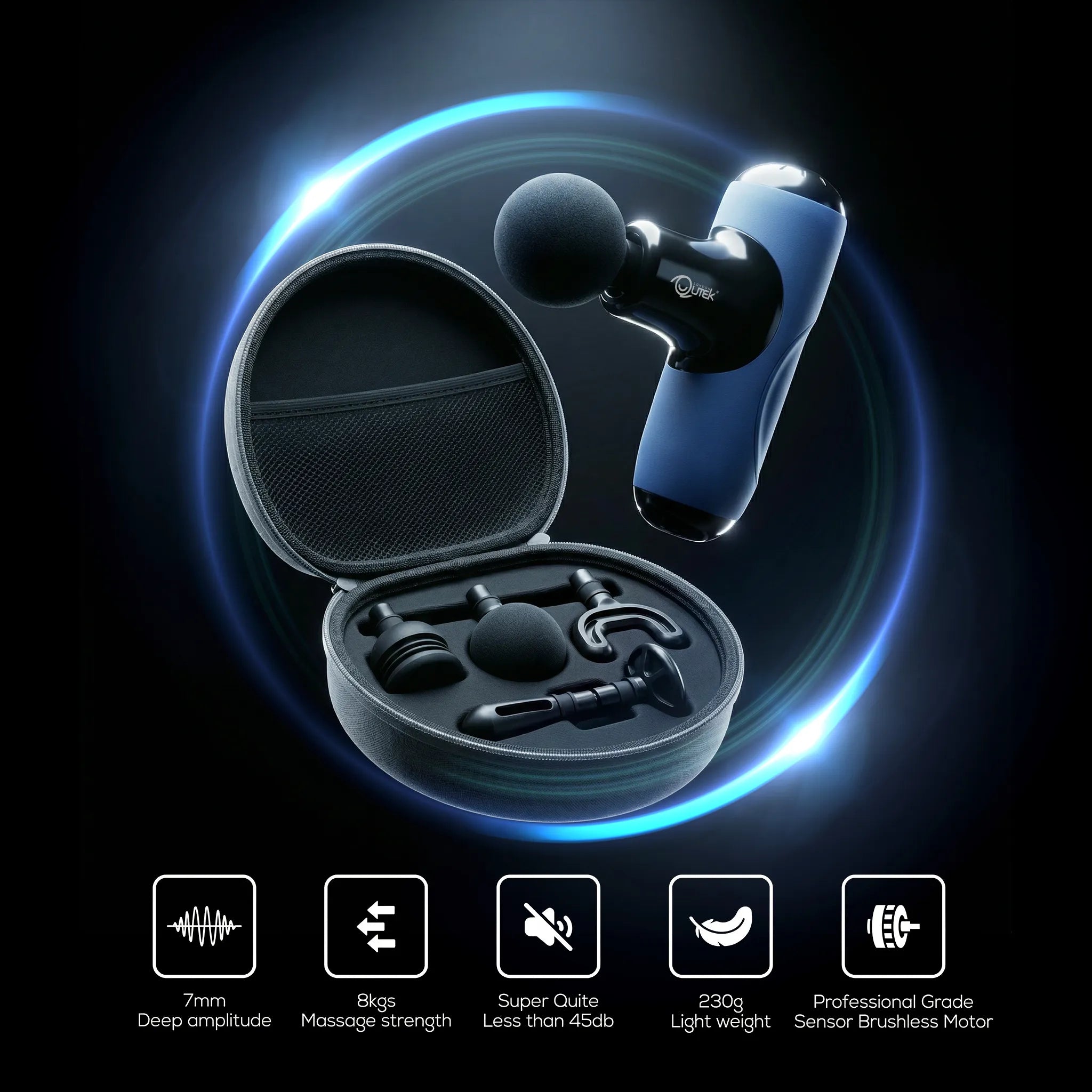 MINI 305 Gun Therapy Massager (Blue)