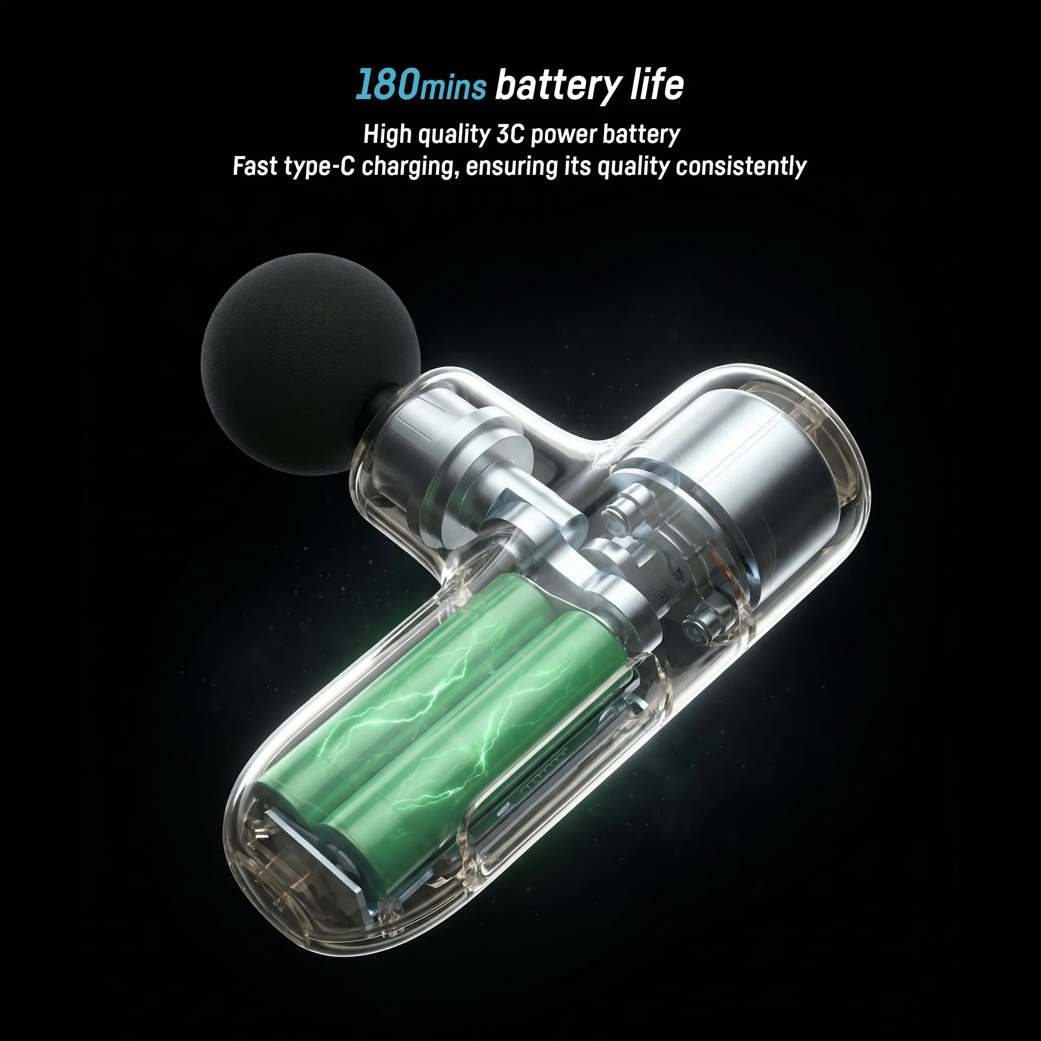 MINI 305 Gun Therapy Massager (Blue)