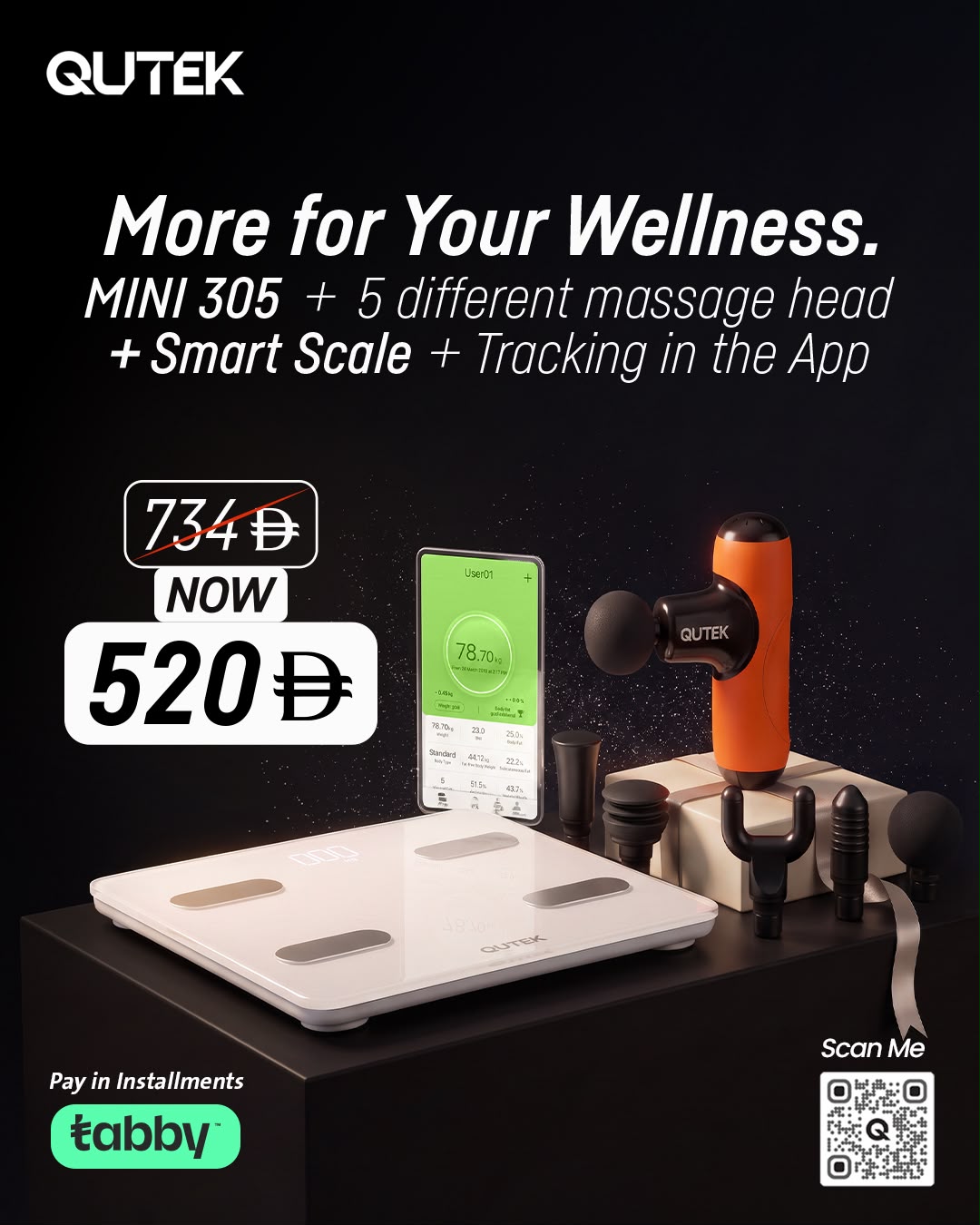 Mini Massage Gun - 5 Massage Heads for targeted relief Special Bundle Price
